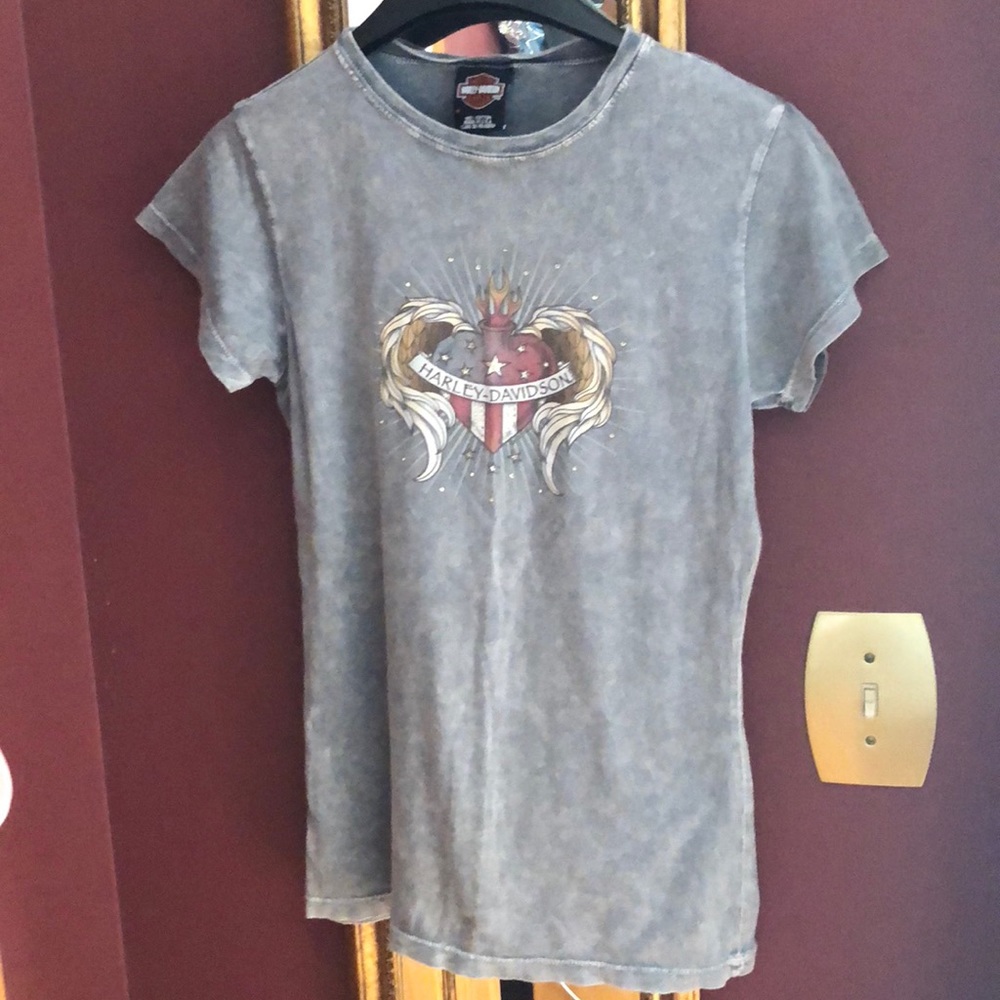 Authentic Harley Davidson gray t shirt